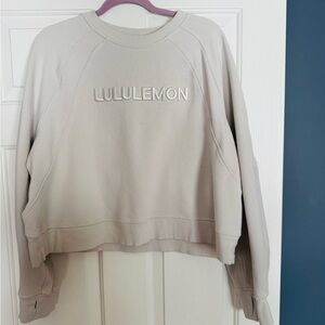 lululemon athletica Cream Sweatshirt